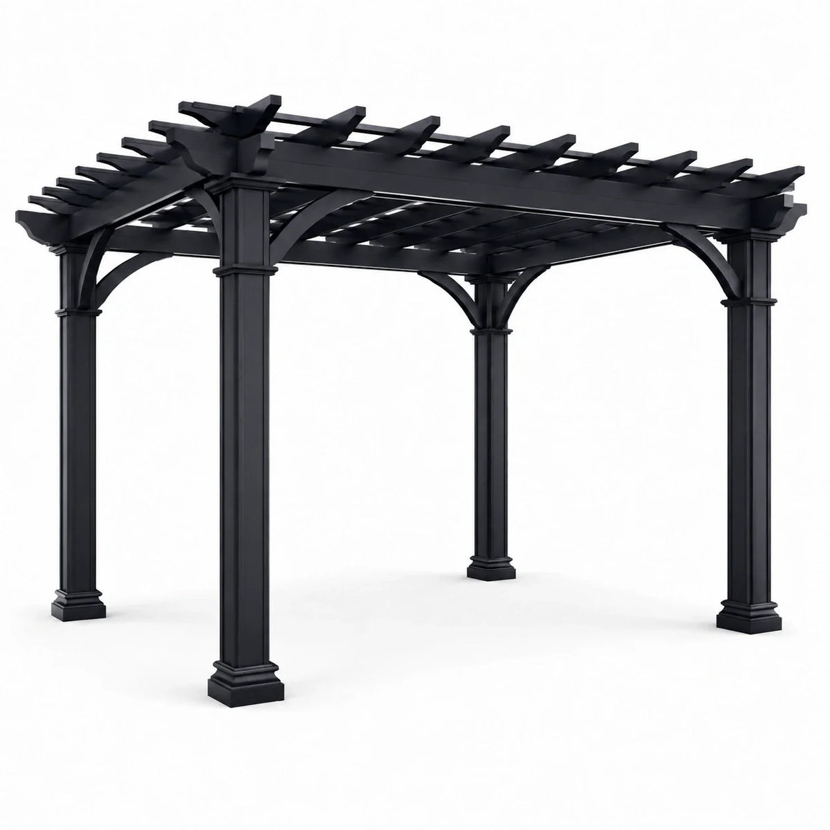 Pergola en aluminium noir 3x4 m autoportante - 2026