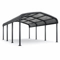 Abri voiture en aluminium et polycarbonate 500x300x240 cm noir - 2026