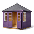 Abri de jardin octogonal en bois avec toit bitumé violet - 2026