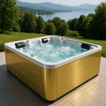 Jacuzzi Rectangulaire 4 Places Panneaux Dorés - 2026