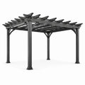 Pergola carrée en aluminium noir 300x300 cm - 2026