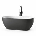 Baignoire îlot en acrylique noir et blanc 170x80 cm - 2026
