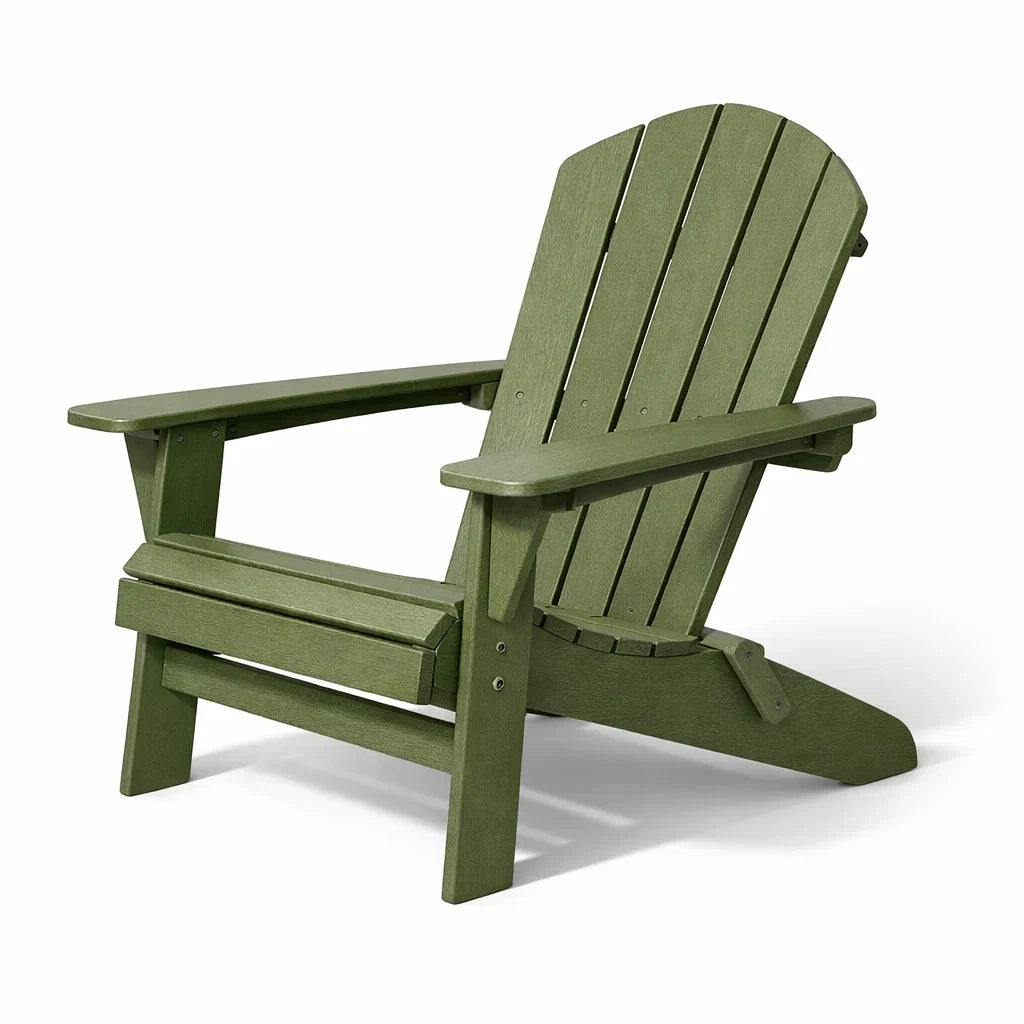 Chaise adirondack en plastique recyclé vert - 2026