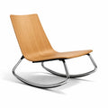 Fauteuil à bascule d’intérieur en bois et métal - 2026