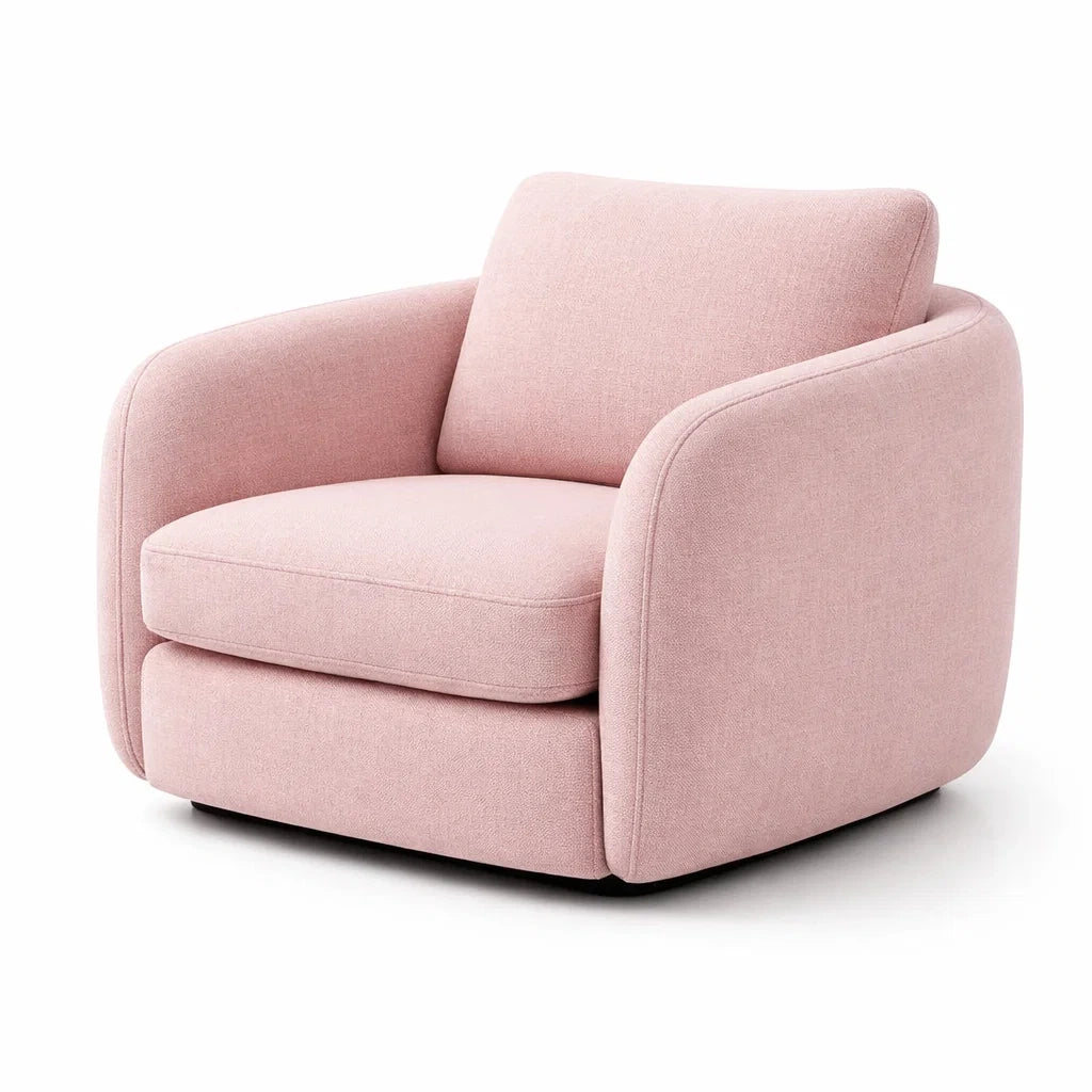 Fauteuil en polyester rose - 2026
