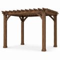 Pergola en bois 300x300x240 cm marron - 2026