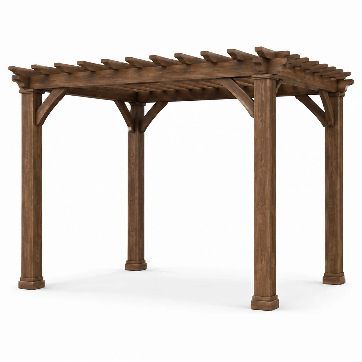Pergola en bois 300x300x240 cm marron - 2026