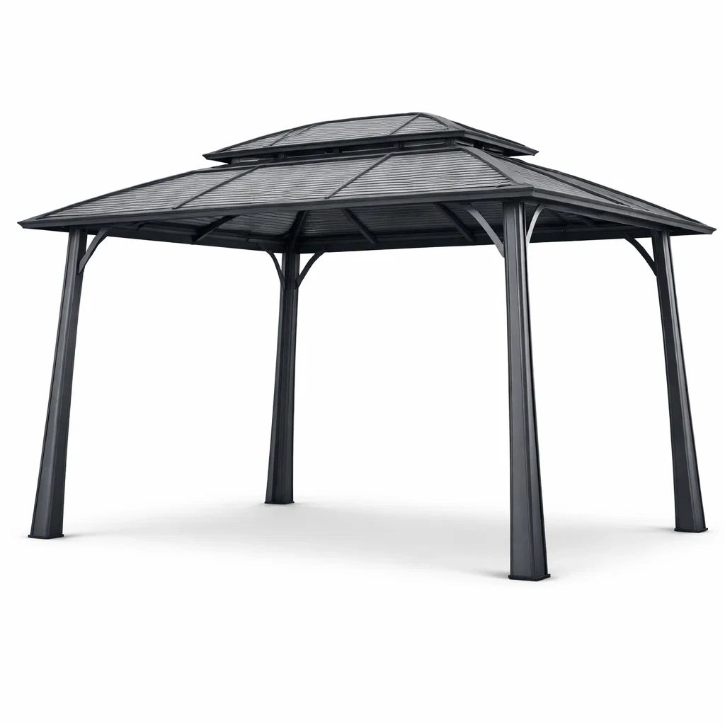 Pavillon en aluminium avec double toit - 2026