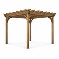 Pergola en bois naturel 300x300x232 cm - 2026