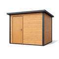 Abri de jardin en bois avec toit plat et cadre en métal 3x2m - 2026