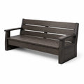 Banc de jardin en plastique anthracite - 2026