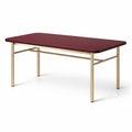 Table basse en mdf et métal bordeaux 120x60x45 cm - 2026
