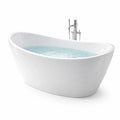 Baignoire îlot ovale en acrylique blanc 160 x 75 x 60 cm - 2026