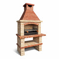 Barbecue en brique rouge réfractaire 150 x 60 x 200 cm - 2026