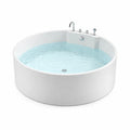 Baignoire îlot ronde en acrylique blanc - 2026