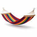 Hamac en coton rayé multicolore - 2026