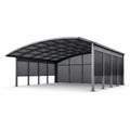 Abri pour voiture métallique gris acier et polycarbonate 1051 cm x 598 cm x 303 cm - 2026