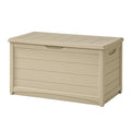 Coffre de rangement en polypropylène beige 117x45x57 cm - 2026