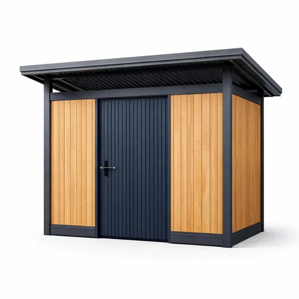 Abri de jardin en bois et acier galvanisé 250x150x210 cm - 2026