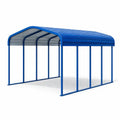 Abri de voiture en métal bleu 6x3x3 m - 2026
