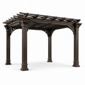 Pergola en aluminium marron 300x400 cm - 2026