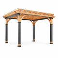 Pergola en bois et acier 300x300x250 cm - 2026