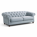 Canapé Chesterfield en Tissu Bleu Clair - 2026