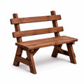 Banc en bois marron 100 x 60 x 80 cm - 2026