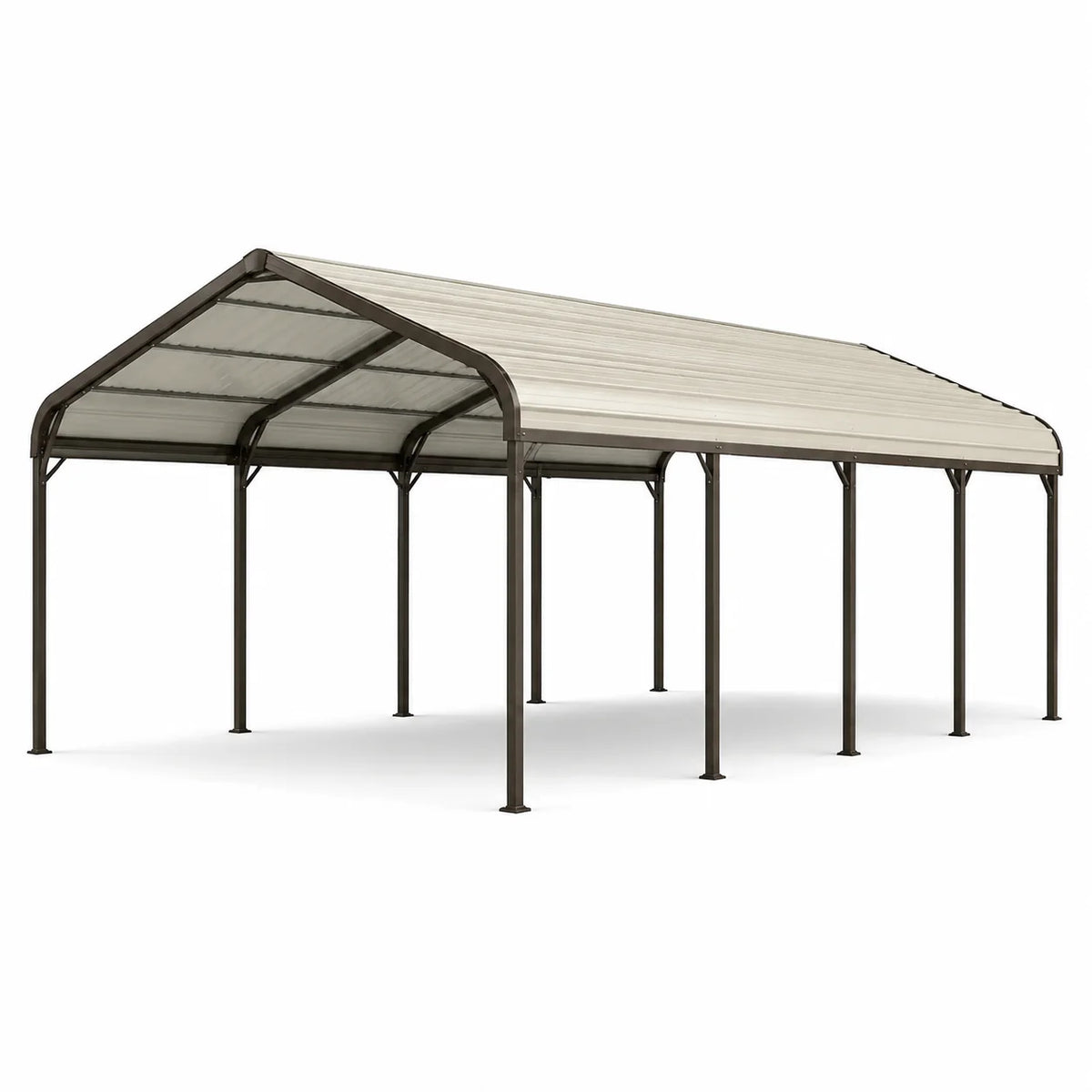 Abri en métal avec toit en polycarbonate 6x3 m - 2026