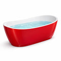 Baignoire îlot ovale en acrylique rouge - 2026