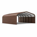 Abri de voiture en métal marron 600x300x200 cm - 2026
