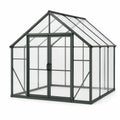 Serre en aluminium et polycarbonate 6 mm vert foncé 250x190x195 cm - 2026