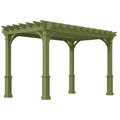 Pergola en bois composite vert 300x400x260 cm - 2026