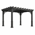 Pergola de jardin en aluminium noir avec structure autoportante - 2026