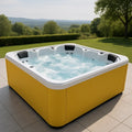 Bain à remous extérieur en acrylique jaune 6 places - 2026