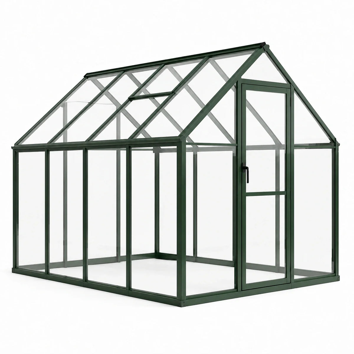 Serre en aluminium et verre trempé vert cadre 250cm x 190cm x 195cm - 2026