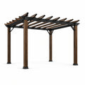Pergola en bois d'eucalyptus et acier 3x4 m - 2026