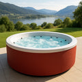 Jacuzzi Spa Rond en Acrylique Rouge/Blanc avec 8 Jets - 2026
