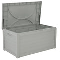 Coffre de rangement en plastique gris 117x45x56 cm - 2026