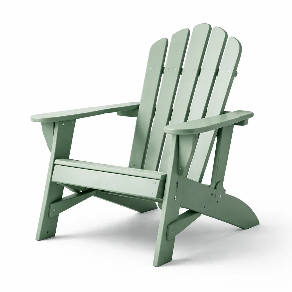 Chaise adirondack en bois composite vert pour extérieur - 2026
