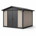 Abri de jardin en résine gris et beige - 2026