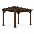 Pergola en bois massif brun 300x300 cm - 2026