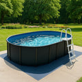 Piscine ovale en acier avec échelle 500x300x120 cm - 2026