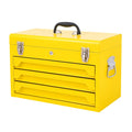 Boîte à outils en métal à 3 tiroirs jaune - 2026