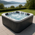 Spa extérieur rectangulaire 6 places en acrylique gris avec hydrojets - 2026