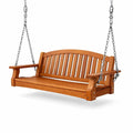 Banc à bascule en bois extérieur avec chaînes en acier inoxydable - 2026
