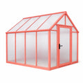 Serre en aluminium et polycarbonate rouge 250x185x195 cm - 2026
