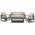 Ensemble de mobilier d'extérieur en aluminium et polyester - 2026