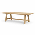 Table à manger rectangulaire en bois de chêne 200x90x75 cm - 2026