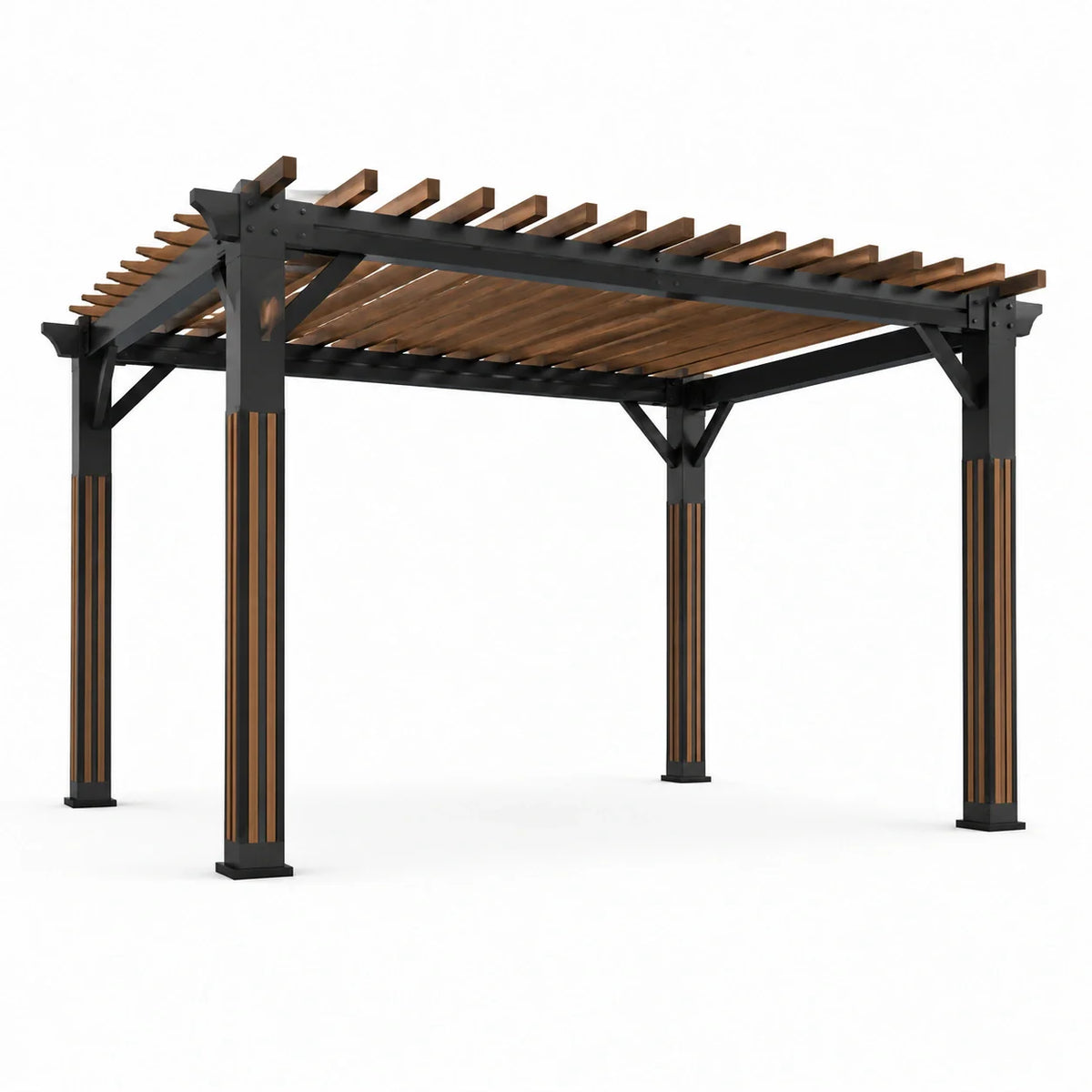 Pergola en aluminium et bois 300x400 cm - 2026